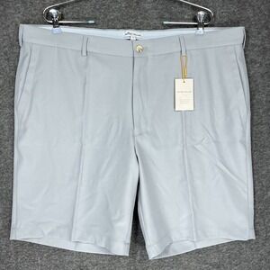 Peter Millar Salem Performance Shorts Mens 40 Gray Crown Sport Golf 9" inseam
